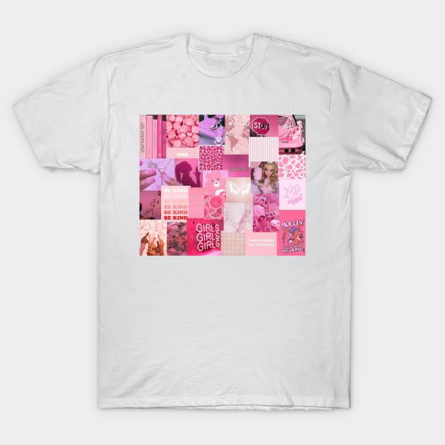 pink aesthetic collage T-Shirt by morgananjos